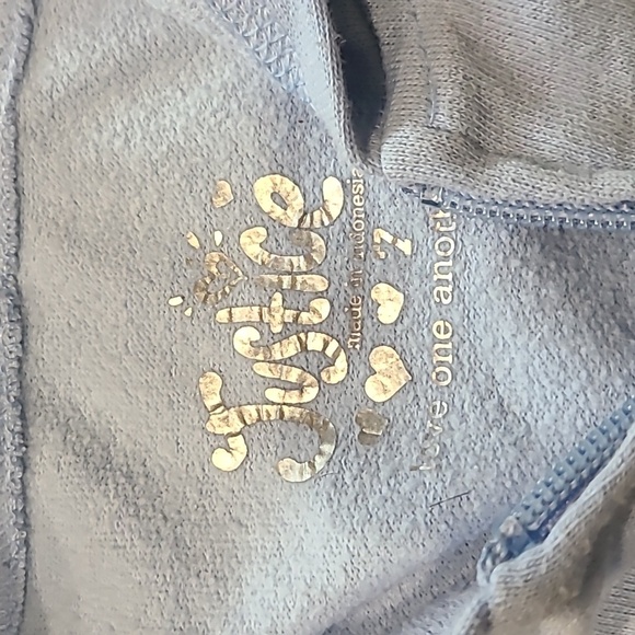 Justice Love Matching Front Zip Sweatshirt with Joggers Size 7 - Picture 5 of 7